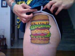 les tatouages les plus fous : alimentation humour
