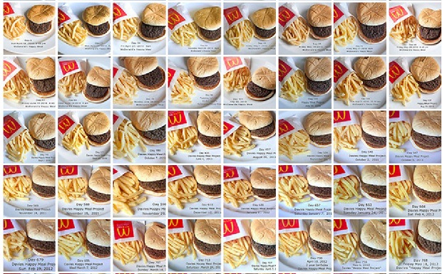 The Happy Meal Project: Une artiste photographie son Happy Meal pendant 3 ans