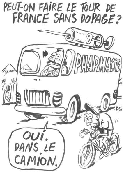 Charlie Hebdo - Dessin satirique dopage tour de france