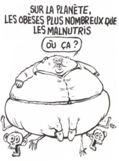 Charlie Hebdo - Dessin satirique obésité et pauvreté