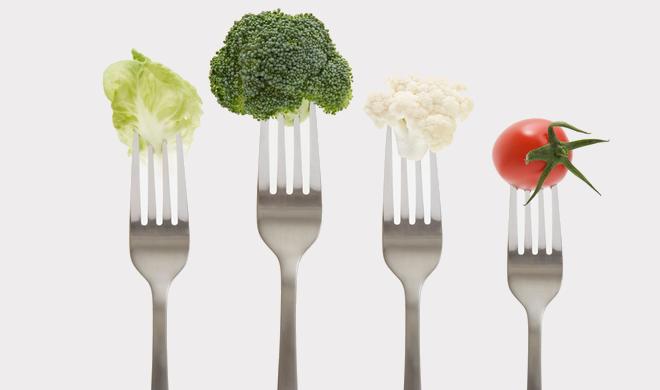 Manger des légumes fourchette santé