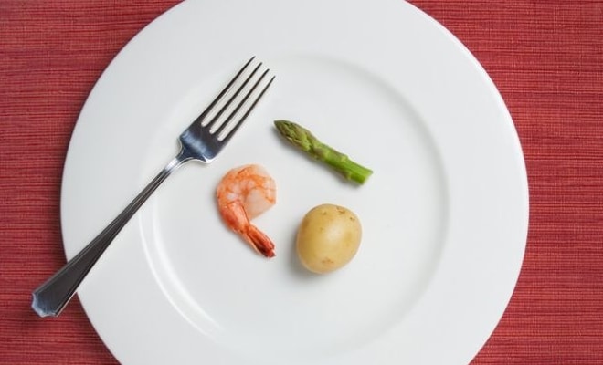 Assiette régime santé dénutrition
