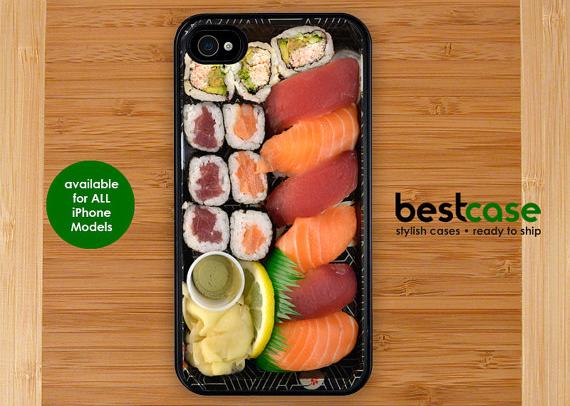 coque smartphone sushi