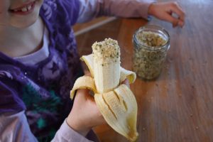 Bananes aux graines de chanvre