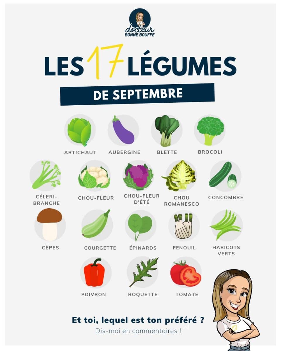 légumes de septembre liste