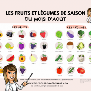 fruits et légumes de saison août