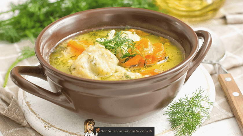 soupe de légumes riche en légumes aromatiques