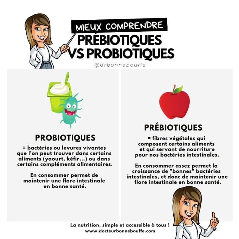 Prébiotiques et probiotiques quelles différences