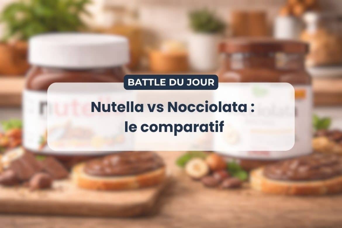 Comparatif Nutella vs Nocciolata pâte à tartiner ingrédients et nutrition