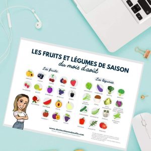 calendrier téléchargeable fruits et légumes août