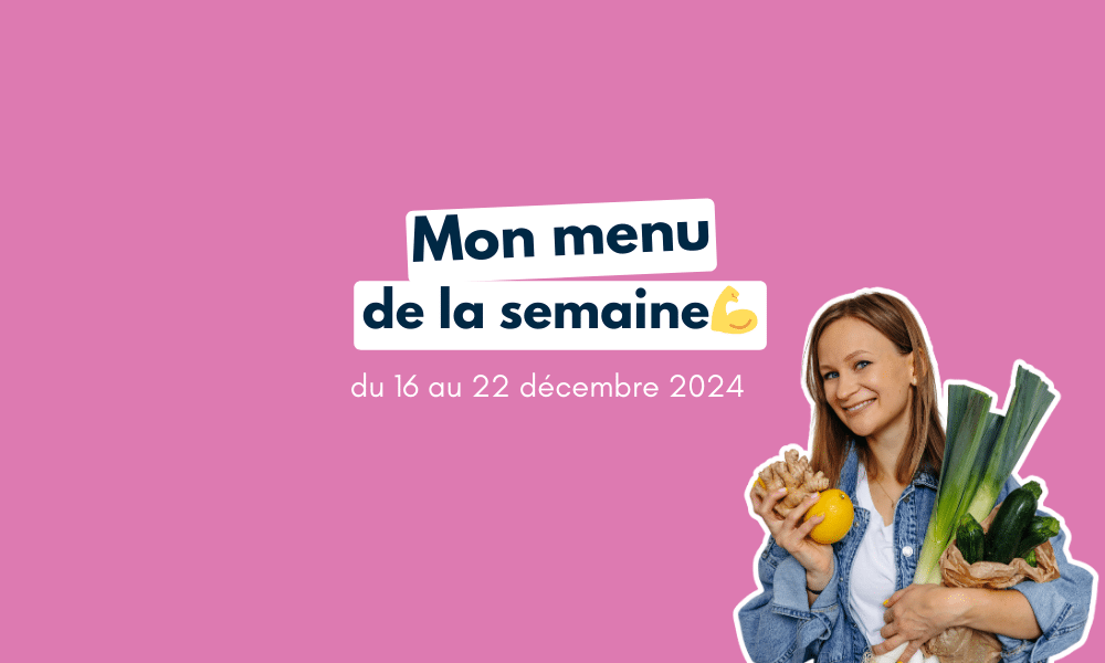 menu de la semaine léger avant fêtes