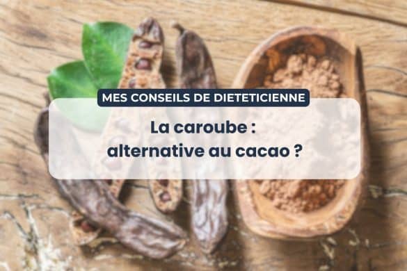 Comparaison entre poudre de cacao et poudre de caroube dans des bols