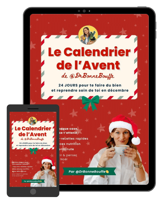 Couverture du Calendrier de l'Avent Nutrition & Bien-être de DrBonneBouffe : 24 jours pour se faire du bien avant les fêtes