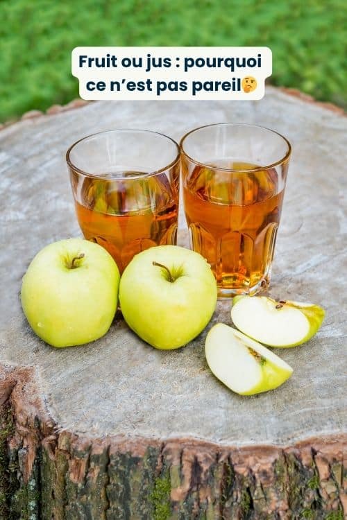 différence fruit entier et jus de fruit impact sucre et satiété