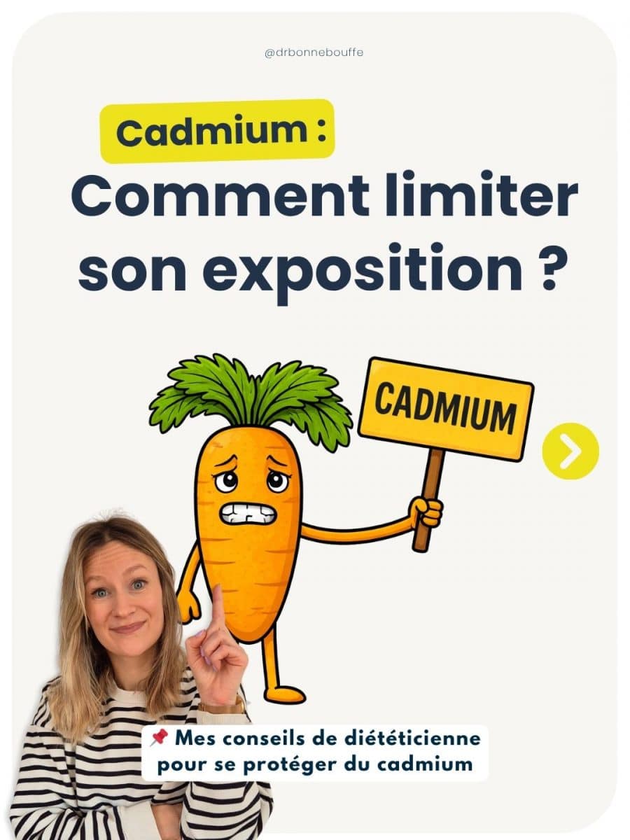 Cadmium alimentation comment limiter exposition conseils diététicienne