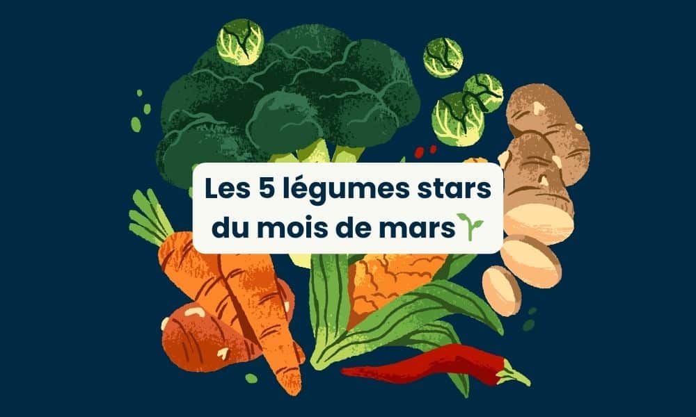 légumes stars de saison mois de mars